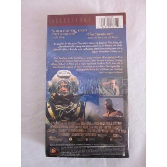 MEN OF HONOR VHS Robert DeNIRO, Cuba Gooding, Jr. Watermark Sealed - Picture 2 of 2